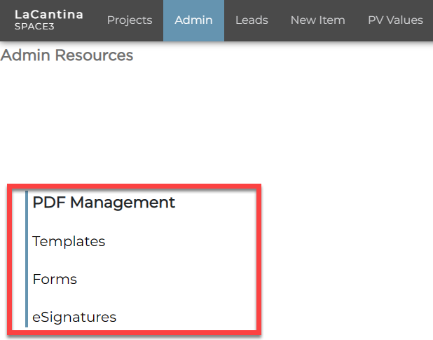 PDF Management | Space3 Documentation