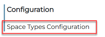 Space Types Configuration | Space3 Documentation