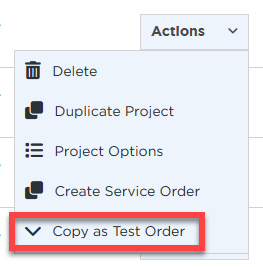 Actions Menu | Space3 Documentation
