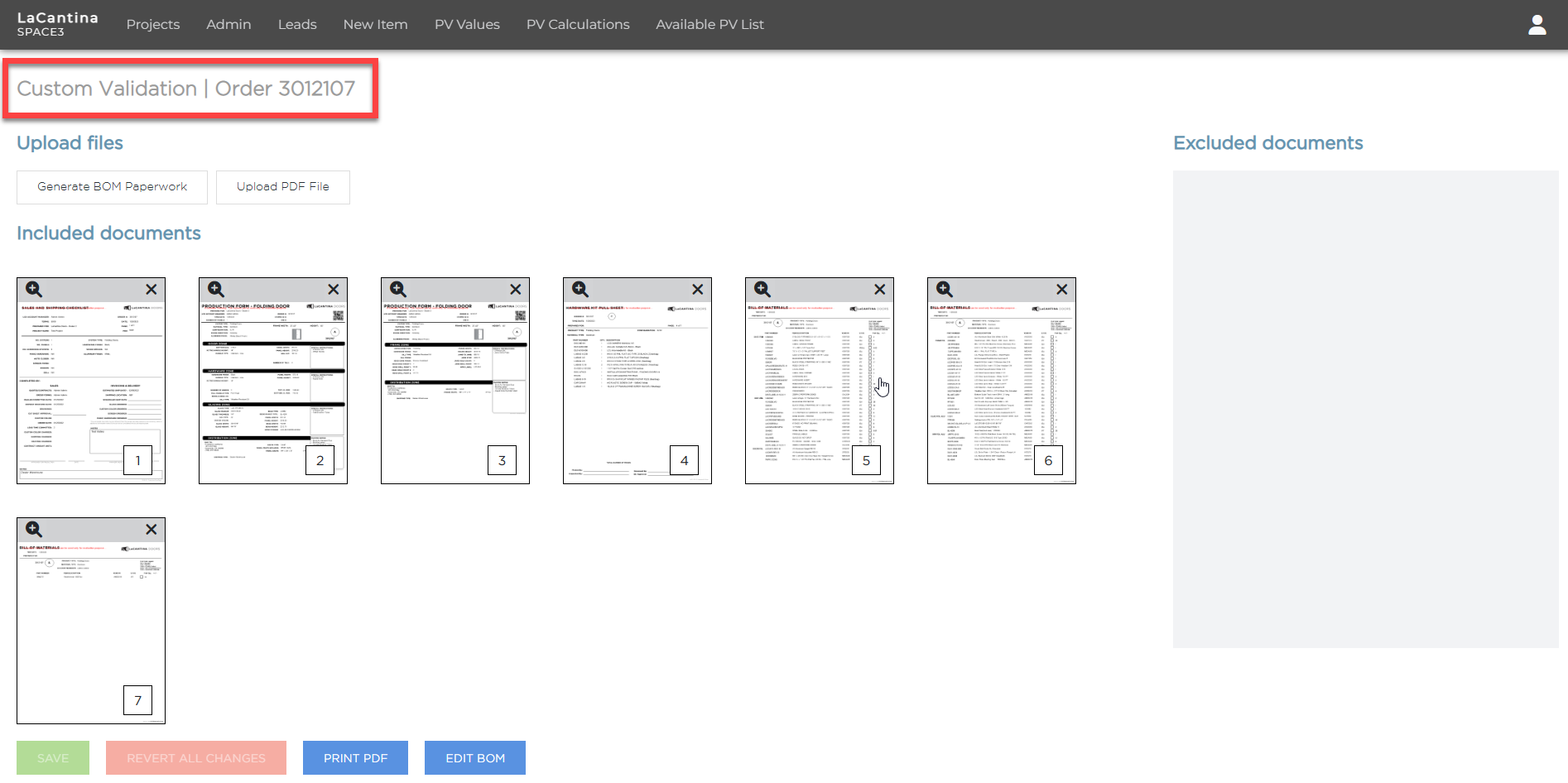Actions Menu | Space3 Documentation