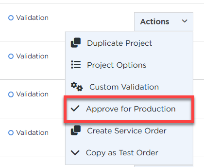 Actions Menu | Space3 Documentation