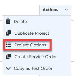 Actions Menu | Space3 Documentation
