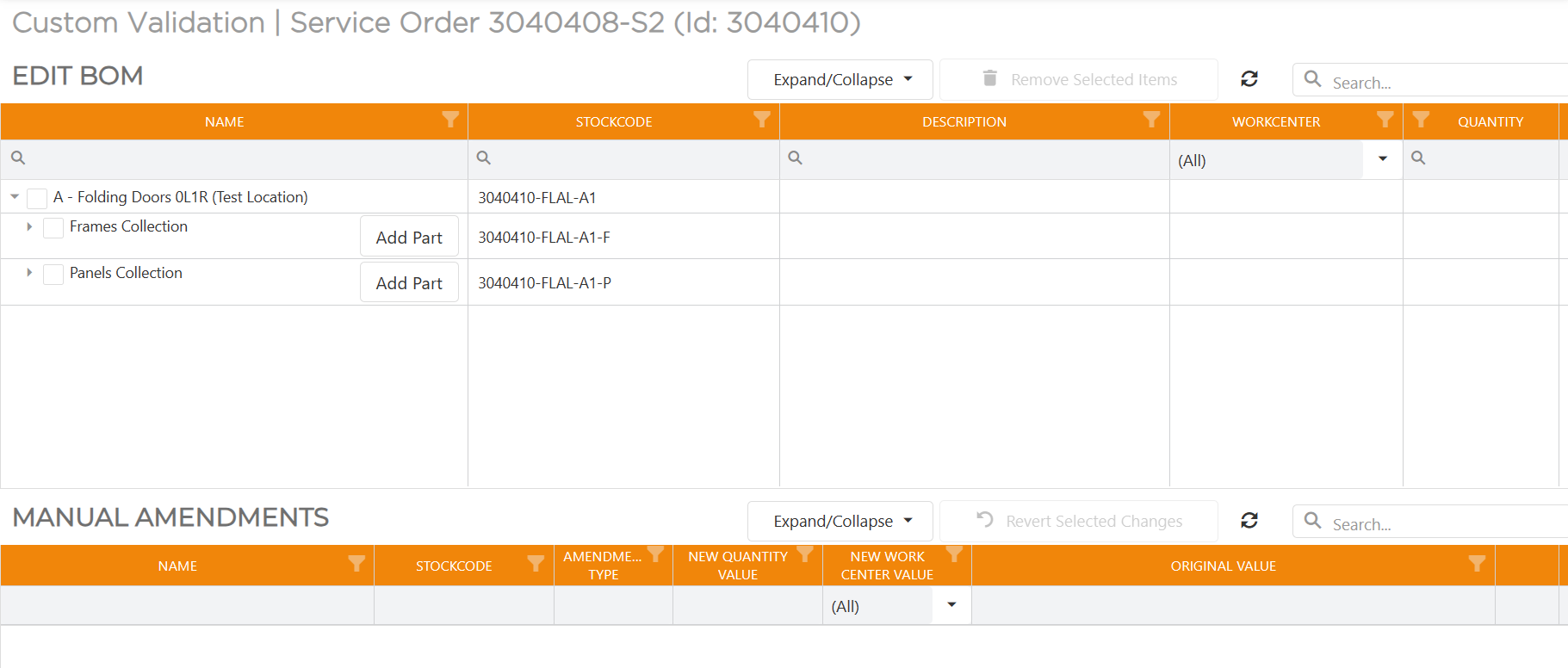 Bom Editor | Space3 Documentation