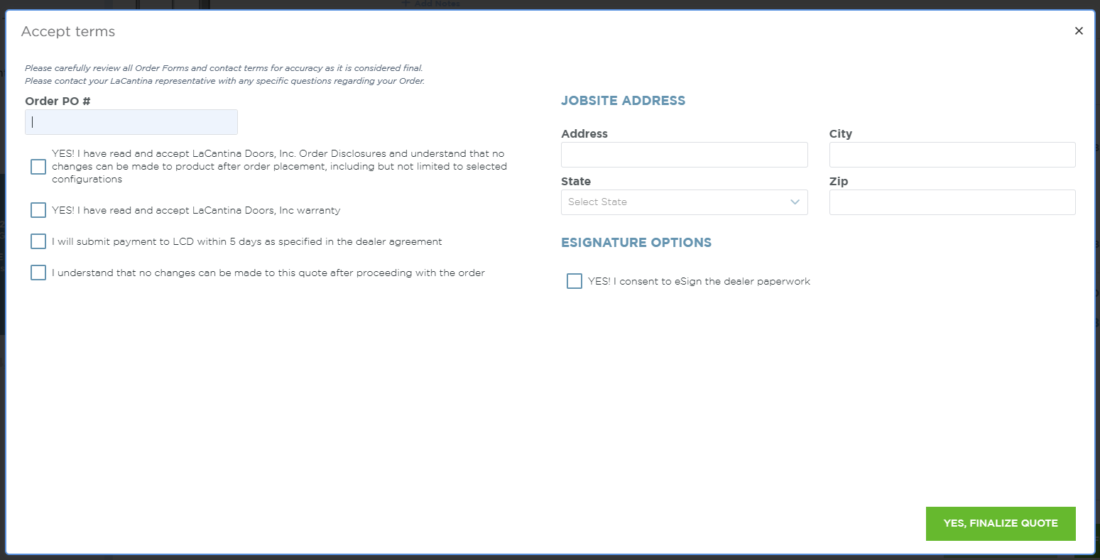 Creating a New Quote | Space3 Documentation