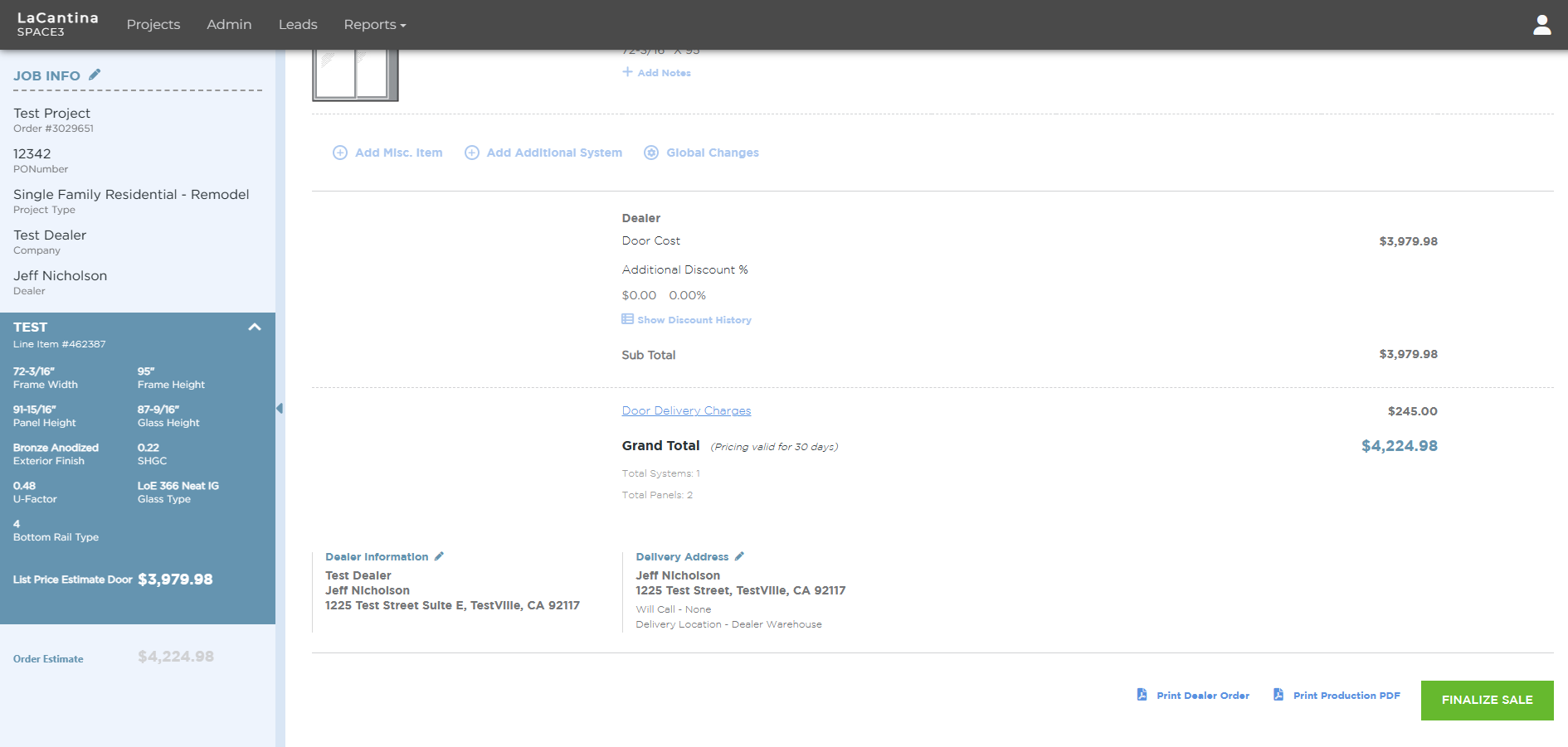 Creating a New Quote | Space3 Documentation