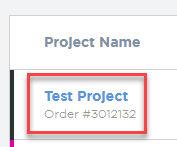 Projects Page | Space3 Documentation
