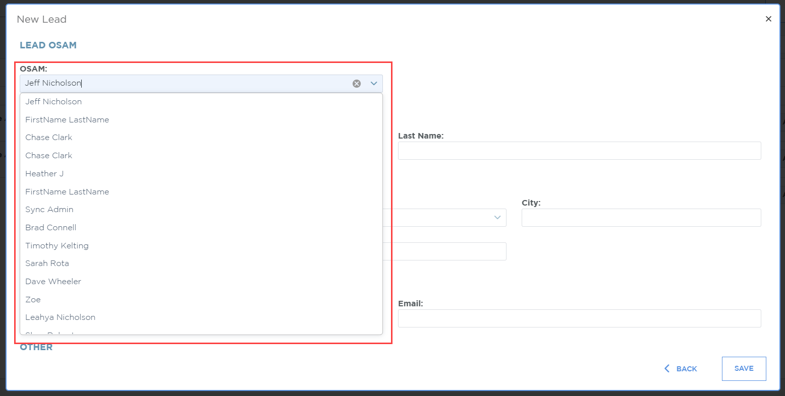 Creating New Leads | Space3 Documentation